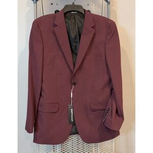 SuitShop Jacket Mens 38 Short Slim Jacket Burgundy‎ NWT